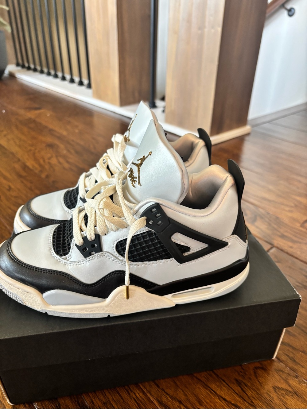 Kid size 6 Retro Jordan 4 GS